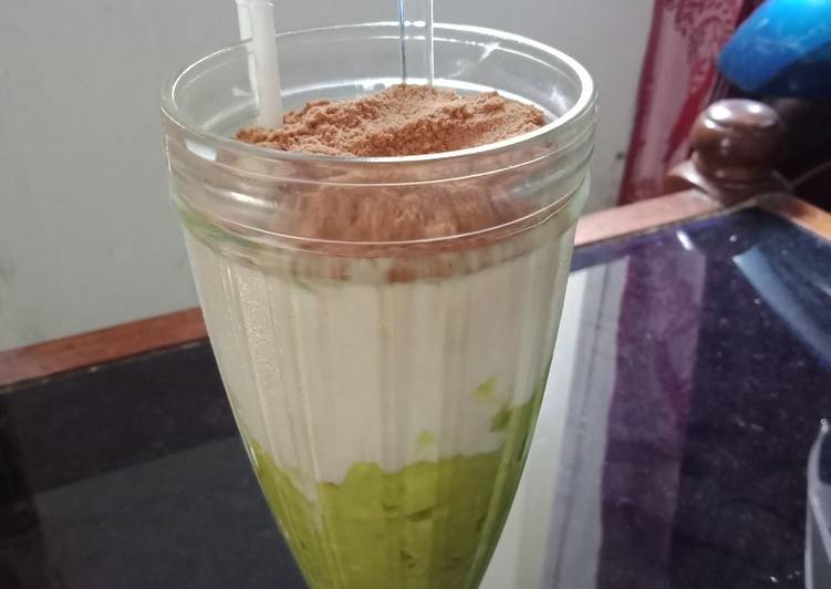 Alpukat kocok milo