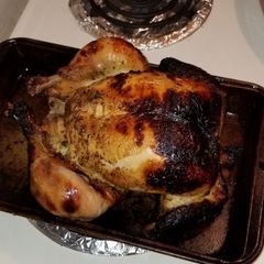 A picture of Lemon herb rotisserie chicken.