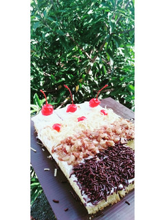 Foto resep Slice cake (cake potong) simple