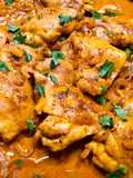Creamy saffron chicken