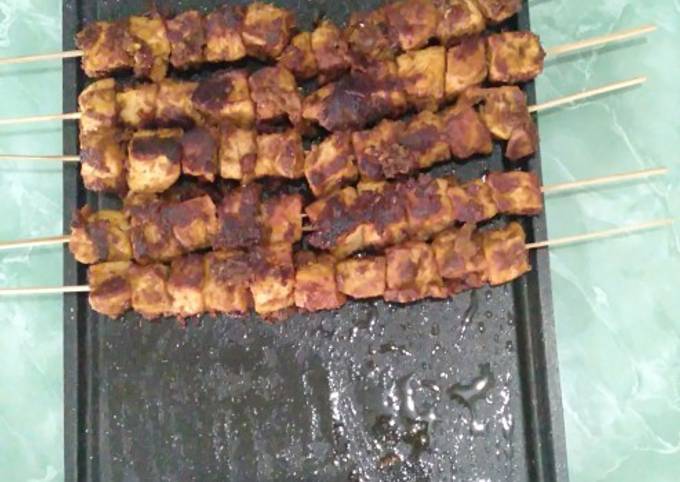 Ternyata begini lho! Resep  membuat Sate tahu yang nagih banget