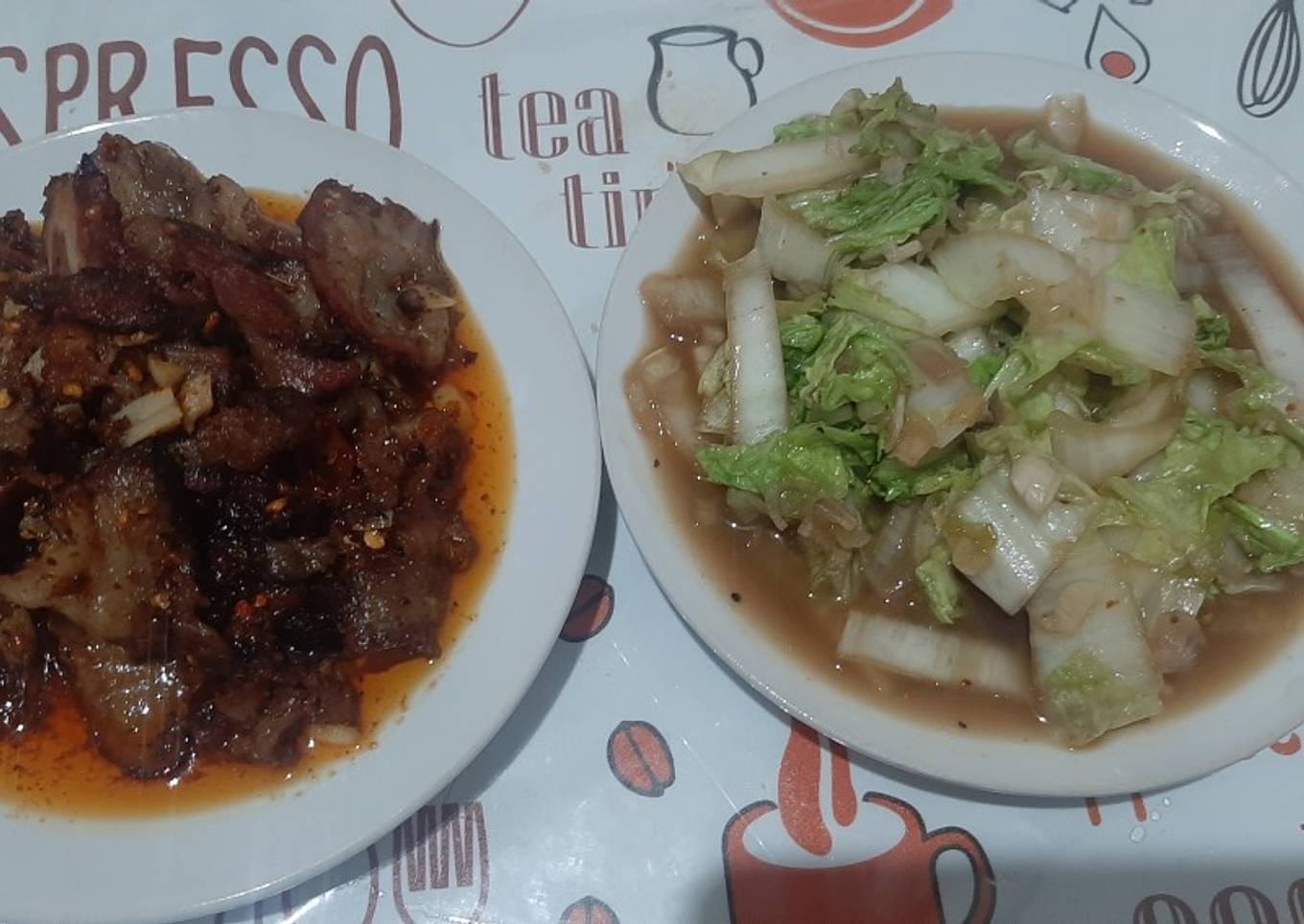 Sei Sapi Tumis Sawi Putih