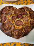 Gâteau cœur ultra moelleux aux figues fraîches et fruits secs