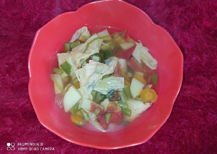 Sop kembang tahu ala mama vina