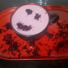 A picture of Beetroot raita.