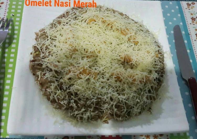 Omelet Nasi Merah