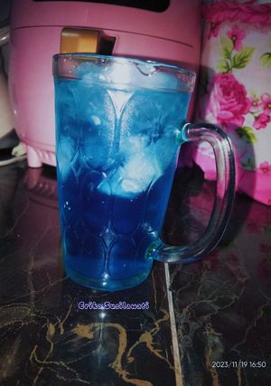 Foto resep Es bunga Telang