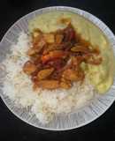 Locro de habas con saltado de pollo 🍗😋