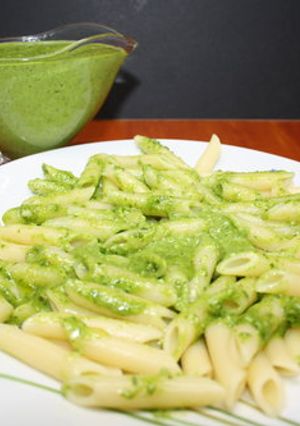 Una foto de Mi versión de Pesto de espinacas y rúcula