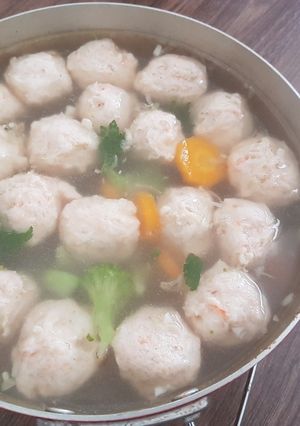 Foto resep Sop bola ayam udang