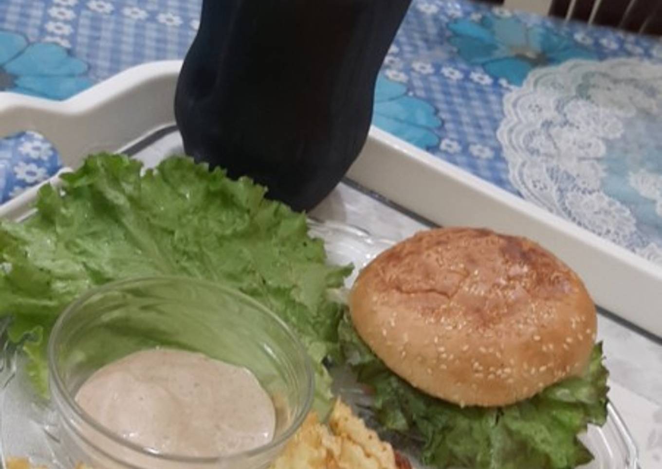 ZINGER BURGER WITH SPECIAL SAUCE ðŸ˜‹â¤