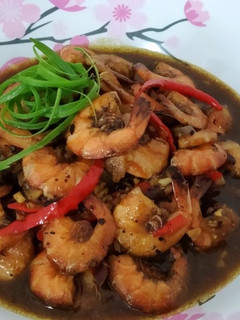 Foto resep Udang saus lada hitam