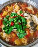 Canh chua bắp cải đầu cá