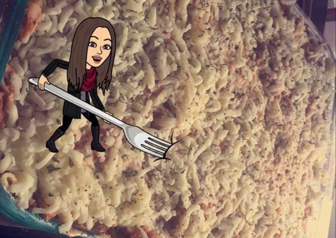 Penne con boloñesa de pollo