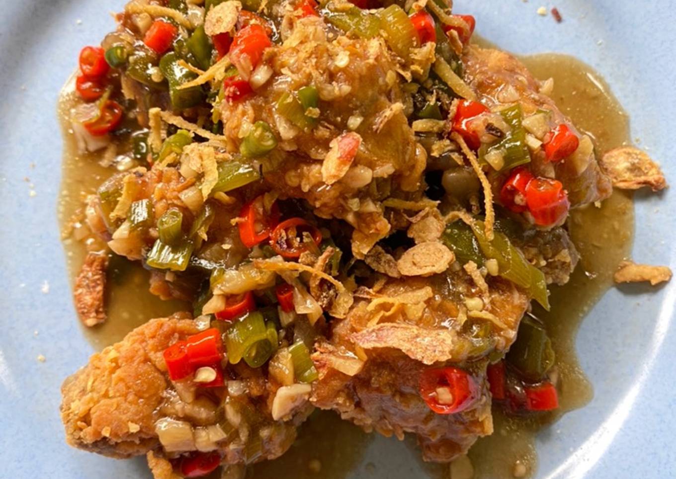 Ayam krispy rica-rica