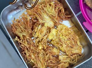 Gambar Cendawan Enoki Goreng