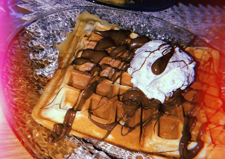 Recipe: Appetizing Belgian waffle😋