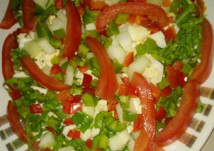 Steps to Prepare Homemade Green salad