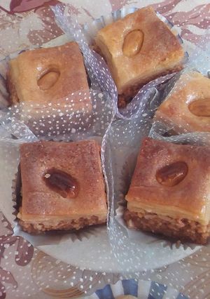 صورة لوصفة بقلاوة النشاء