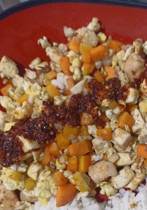 Foto resep 1 | Orak Arik Telur Tahu Udang