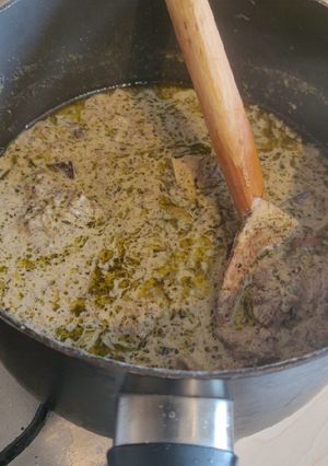 A picture of Kashmiri Lamb Yakhni (Lamb with Mint Yoghurt curry).
