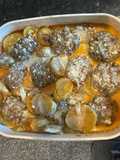 Kofta in tahini sauce