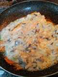 Trucha en salsa de champiñones