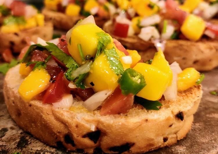 How to Make Perfect Mango Bruschetta