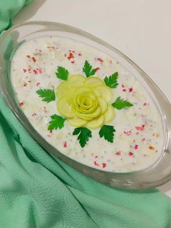 عکسی از دستور بورانی کدو سبز و دانه چیا 😋😍