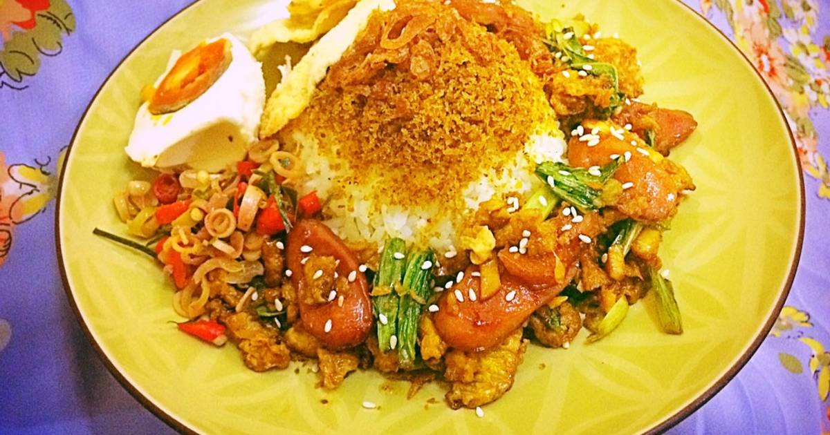 11 resep nasi ulam kacang tanah enak dan sederhana ala 