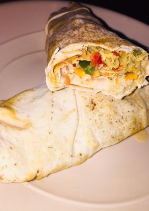 A picture of Chicken shawarma.