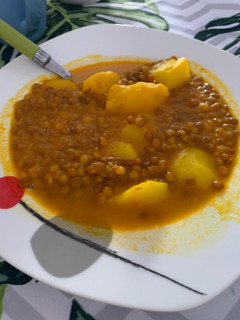 Una foto de Lentejas a mi manera