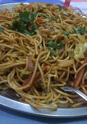 A picture of Vegetable spaghetti.