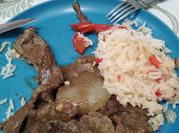 Una foto de bistec de bola