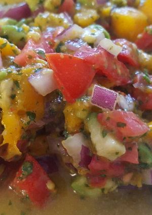 Una foto de Ensalada con mango