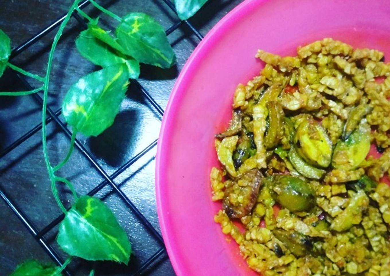 Goreng jengkol tempe kering