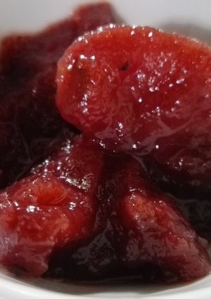 Una foto de Dulce de pomalaca o pumagas