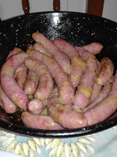 Una foto de Salchichas al vino