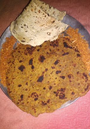A picture of Sai bhaji Paratha.