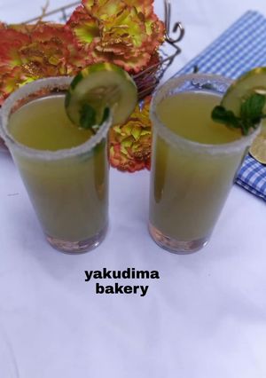 Cucumber mint juice ainihin hoton girkin