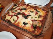 A picture of courgette and spinach lasagne