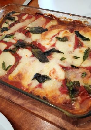 A picture of Eggplant Lasagne (Vegetarian/Vegan/Low Carb).