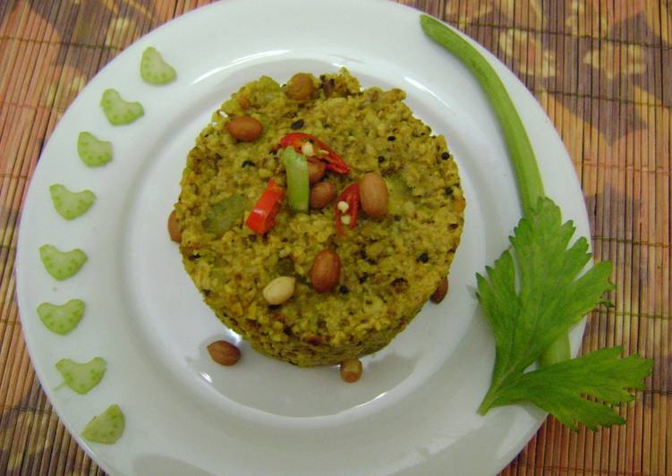 Steps to Prepare Award-winning Oats Celery Upma