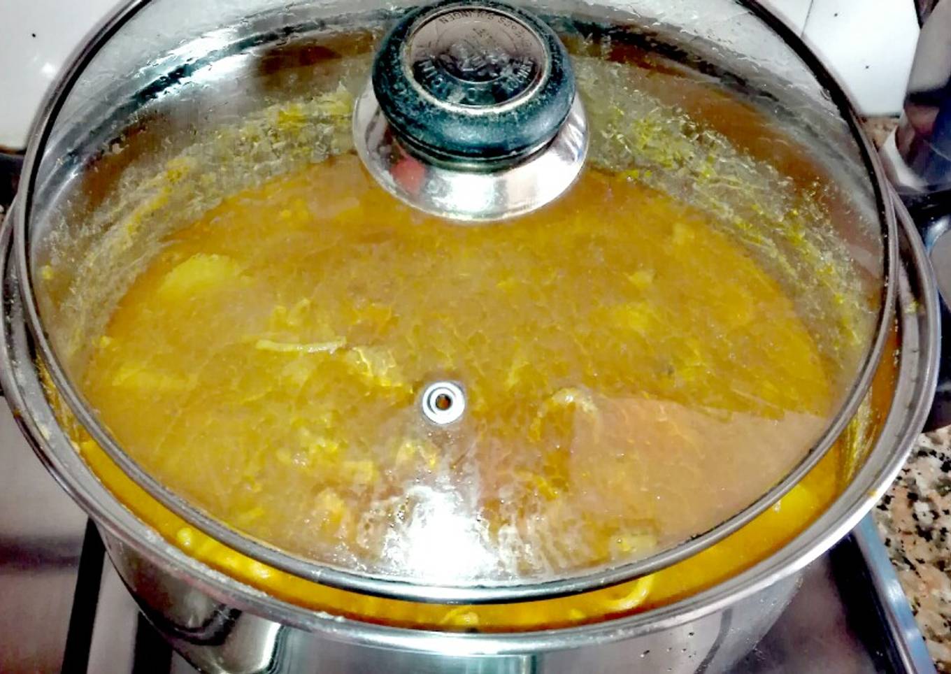 Cazuela de fideos amarillos