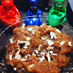 A picture of Singhara halwa.