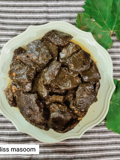 عکسی از دستور دلمه برگ مو