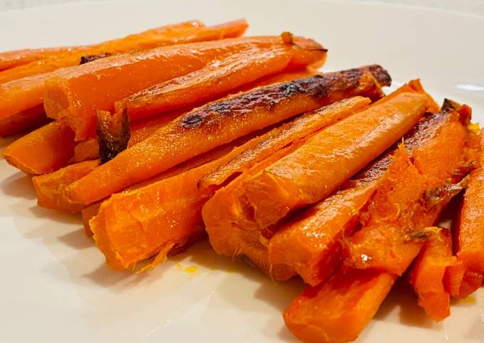 Simple Way to Prepare Perfect Honey Butter Roasted Carrots