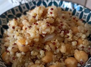 Foto di Bulgur e quinoa con ceci