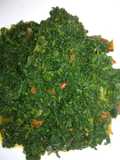 Fried pumpkin leaves