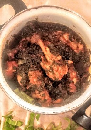 A picture of Chicken Palak.
